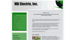 Desktop Screenshot of mbelectric-inc.com